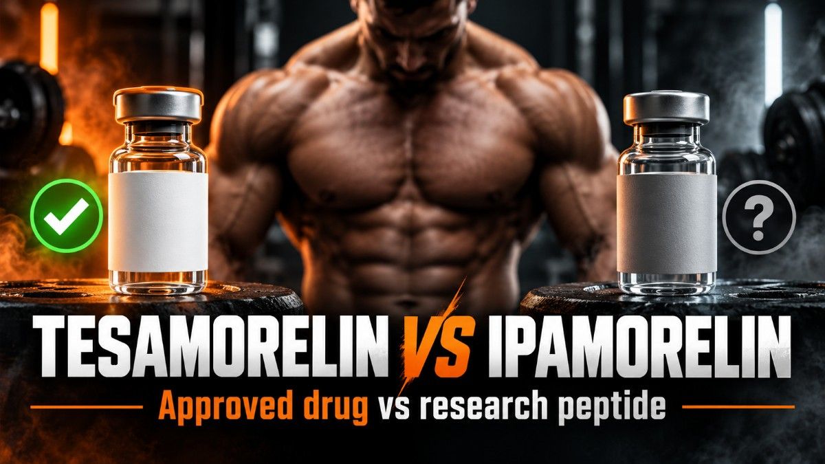 Tesamorelin vs Ipamorelin: Approved Drug vs Research Peptide, Compared on the Evidence