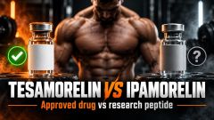 Tesamorelin vs Ipamorelin: Approved Drug vs Research Peptide, Compared on the Evidence