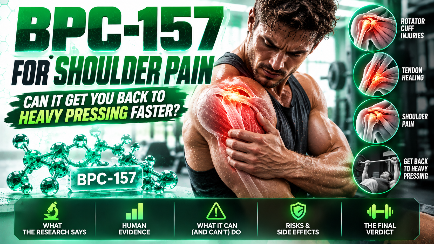 BPC-157 for Shoulder Pain: Can It Get You Back to Heavy Pressing Faster?