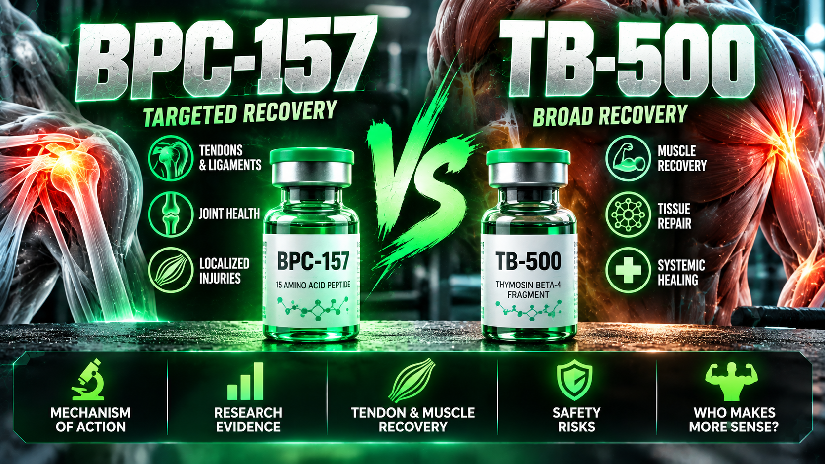 BPC-157 vs TB-500: Which Recovery Peptide Makes More Sense for Bodybuilders?