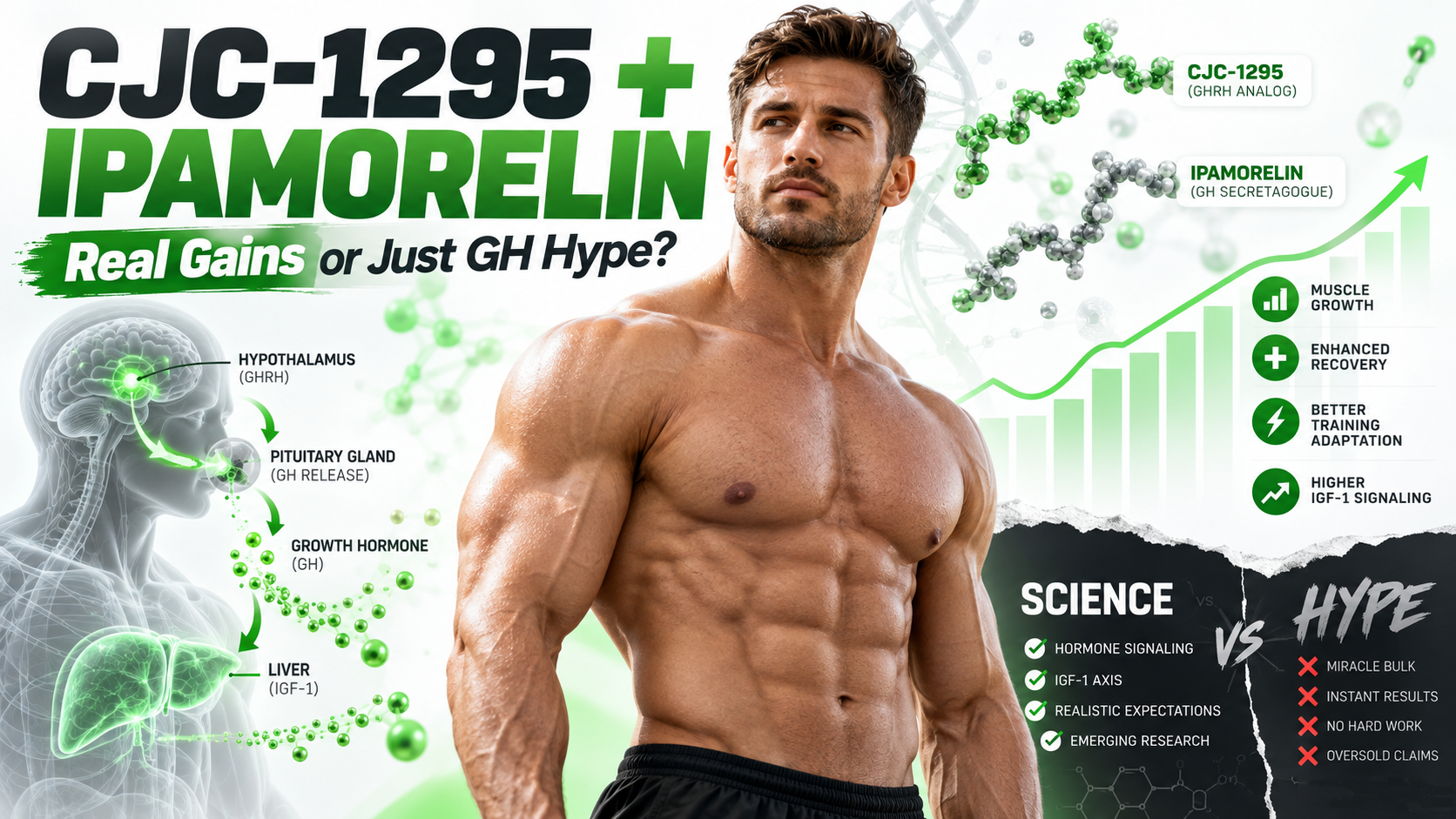 CJC-1295 + Ipamorelin for Muscle Growth: Real Gains or Just GH Hype?